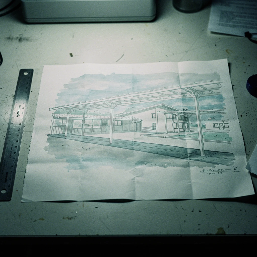 Personal artwork, M. Visser, dated December 2025. Medium: ink/watercolor